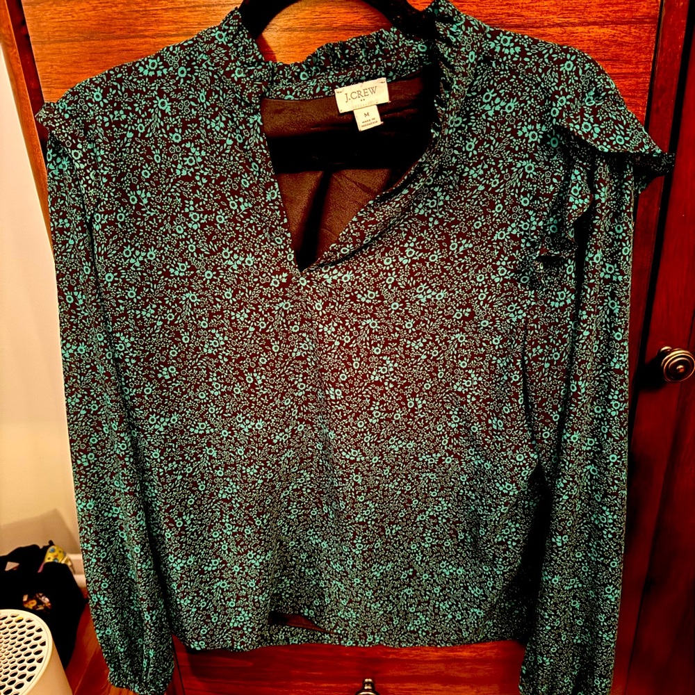 J. Crew Factory Floral Blouse